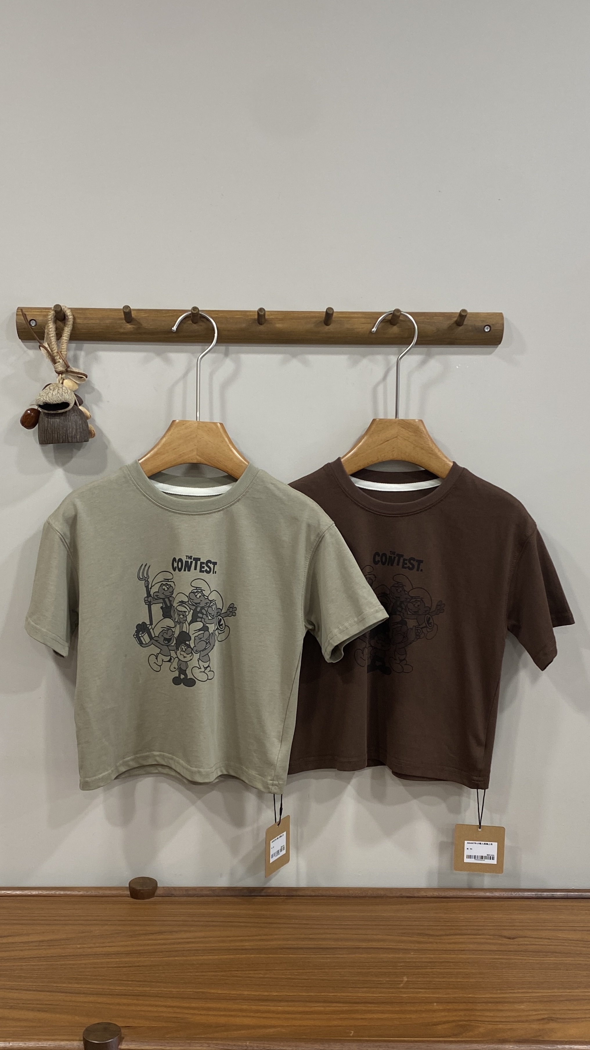 A04476藍色小精靈短袖上衣