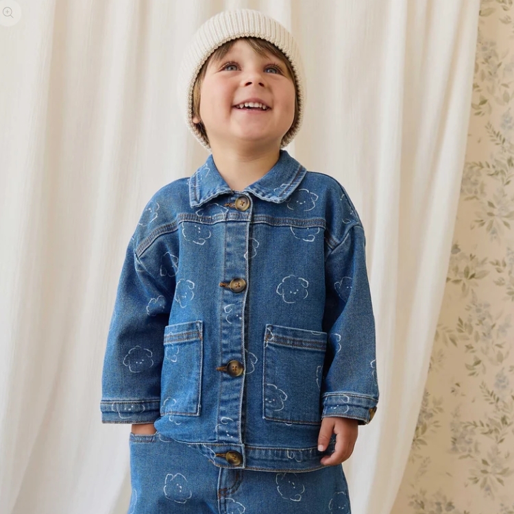 （預購）JAMIEKAY 小熊牛仔外套 Axel Jacket - Haru Denim