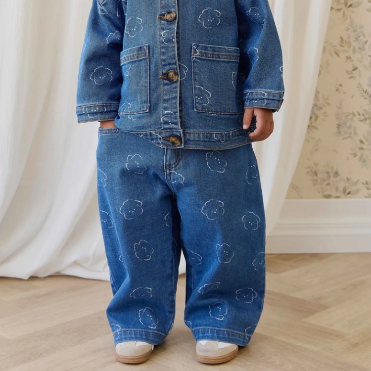 （預購）JAMIEKAY 小熊牛仔長褲 Abel Pant - Haru Denim