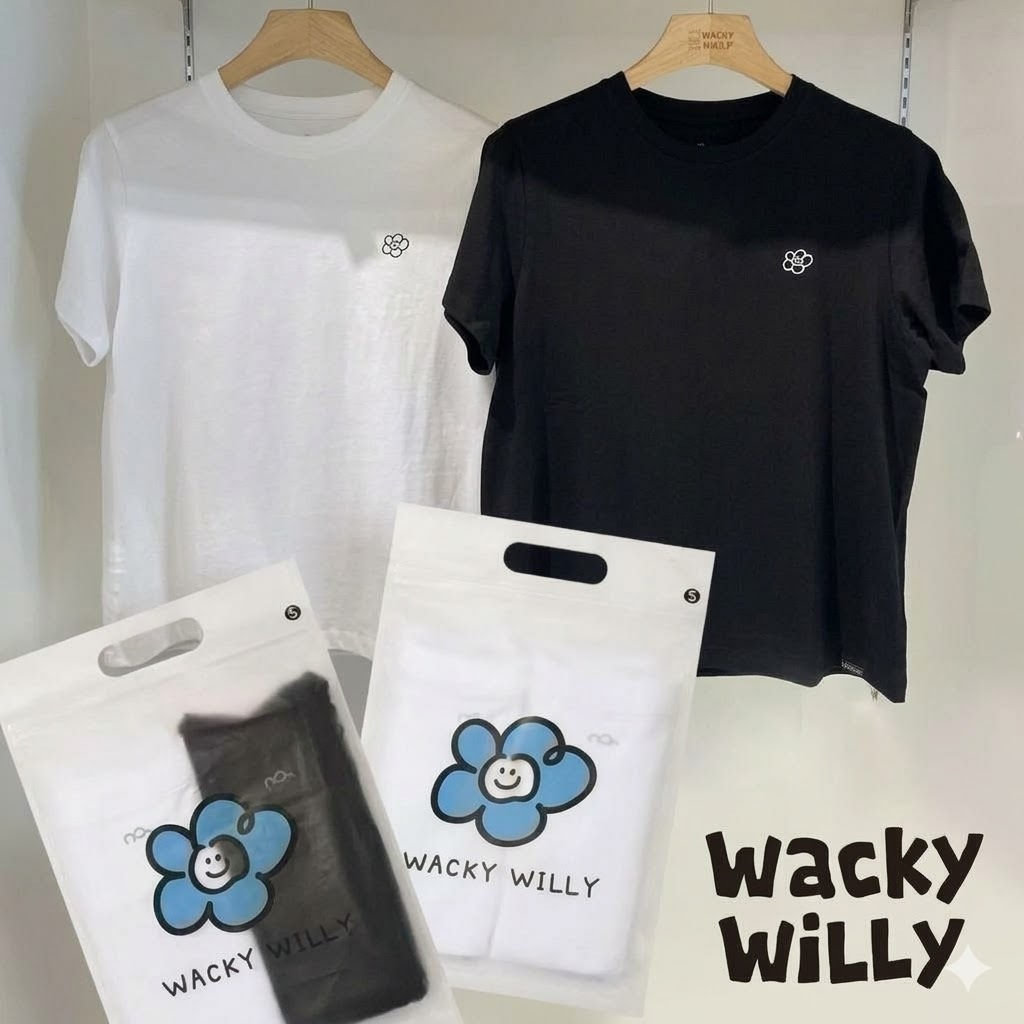 【預購】Wacky willy K031902 女裝花花圖案短袖上衣(2件裝)