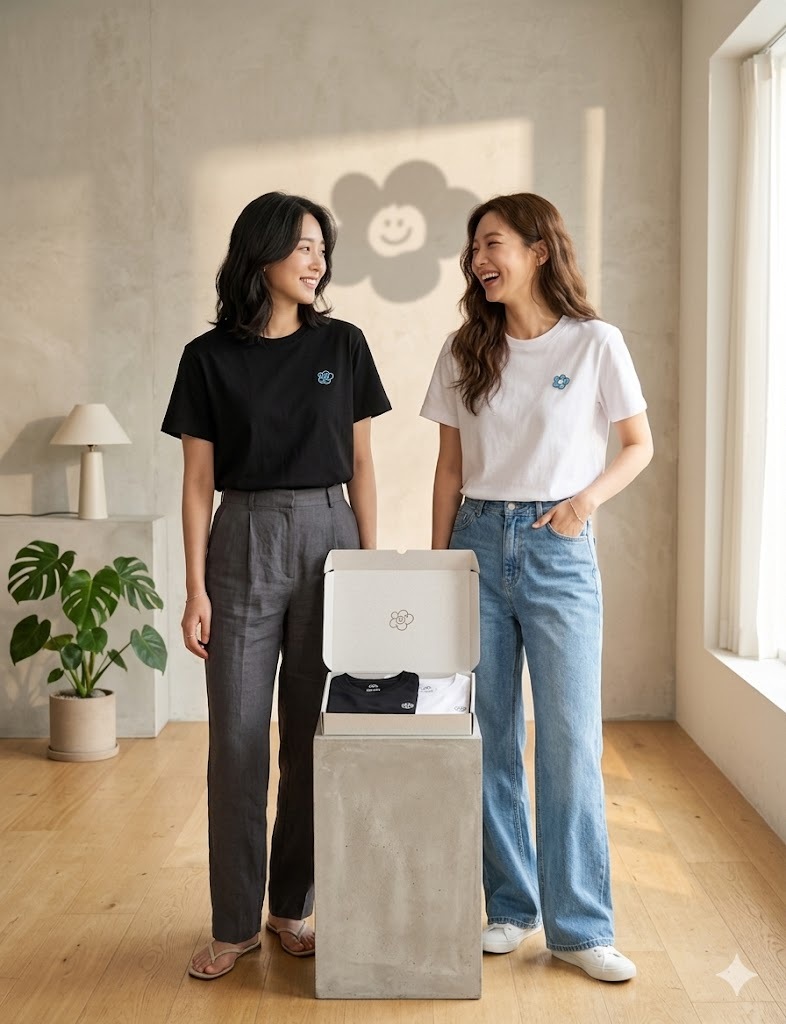 【預購】Wacky willy K031902 女裝花花圖案短袖上衣(2件裝)