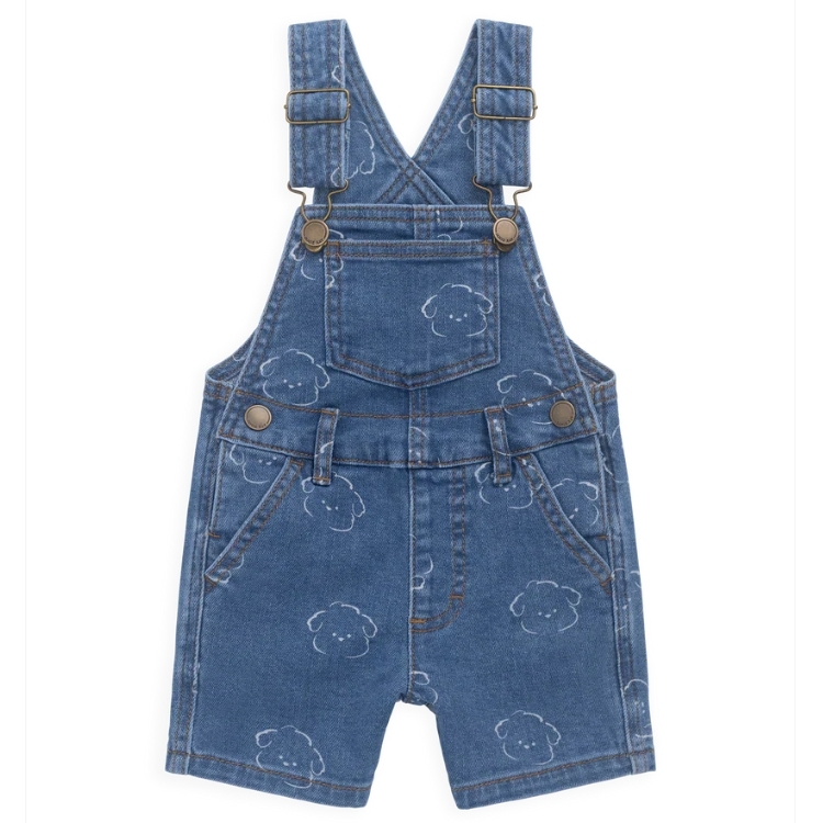 （預購）JAMIEKAY 小熊牛仔吊帶短褲 Fenix Short Overalls - Haru Denim