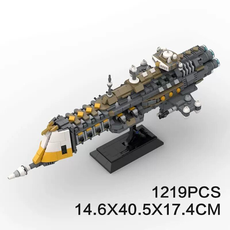 MOC 40K Lunar Class Cruiser Battlefleet Gothic Buildings Set Fit Lego NO BOX MOC178469