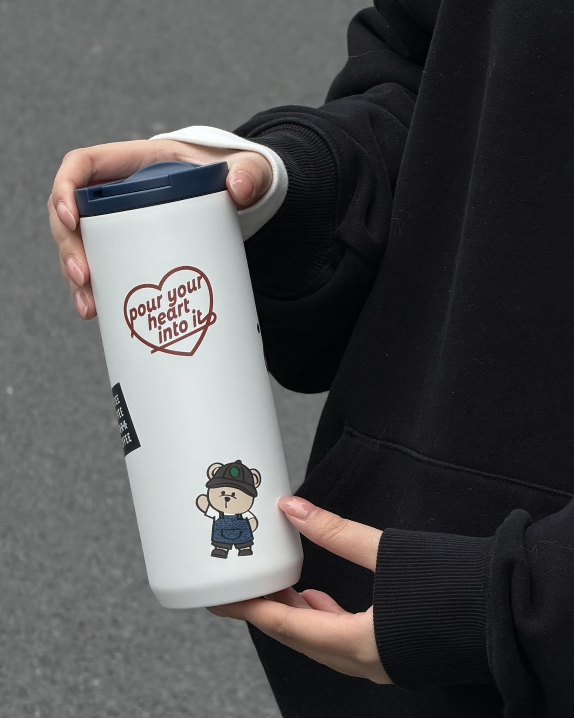 <超限量>STARBUCKS 星巴克 COFFEE WORK 丹寧 托特包 保溫瓶 530ml