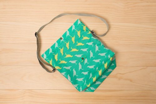 （絕版）防水單車側背包/台灣八哥5號/樂園綠色