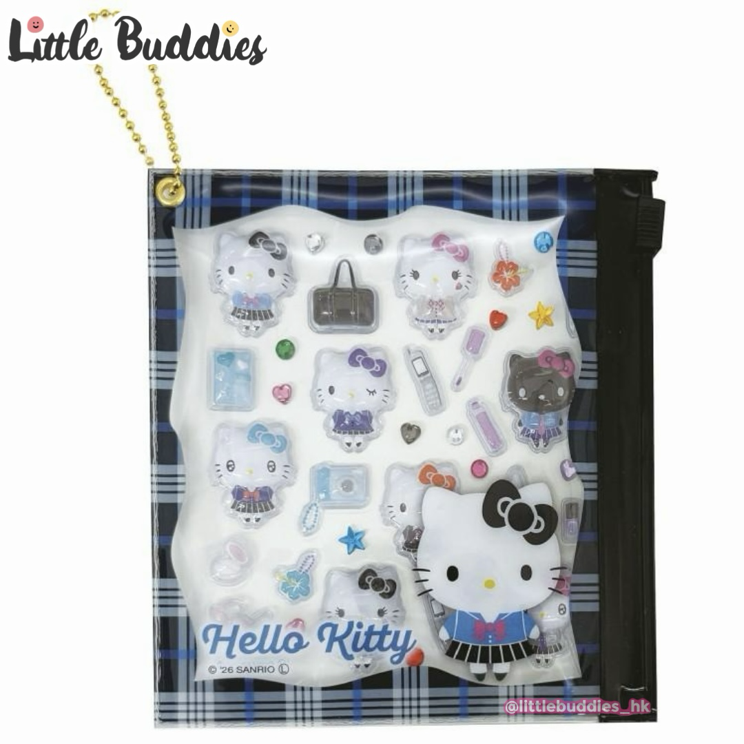日本 Sanrio 立體貼紙連夾鏈袋掛飾
