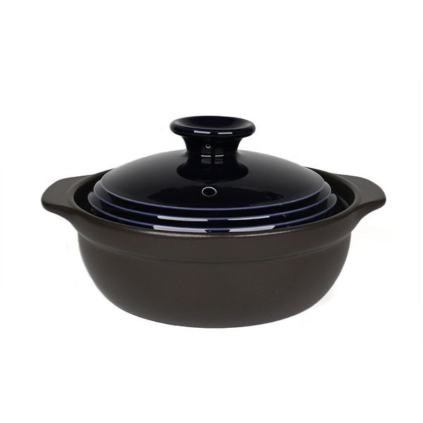 福介商店｜【萬古燒】丹寧藍6.5號IH土鍋