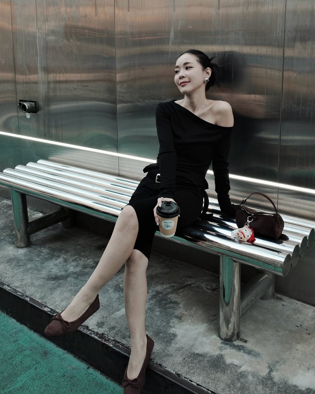 🇰🇷#AL89 必收真皮圓筒小包(白/咖)