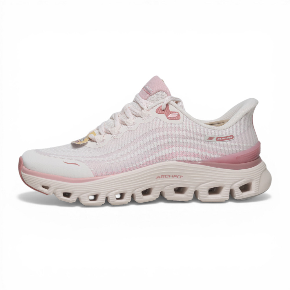 SKECHERS 休閒鞋 ARCH FIT 米白粉 瞬穿 足弓 健走鞋 女 150760NTPK