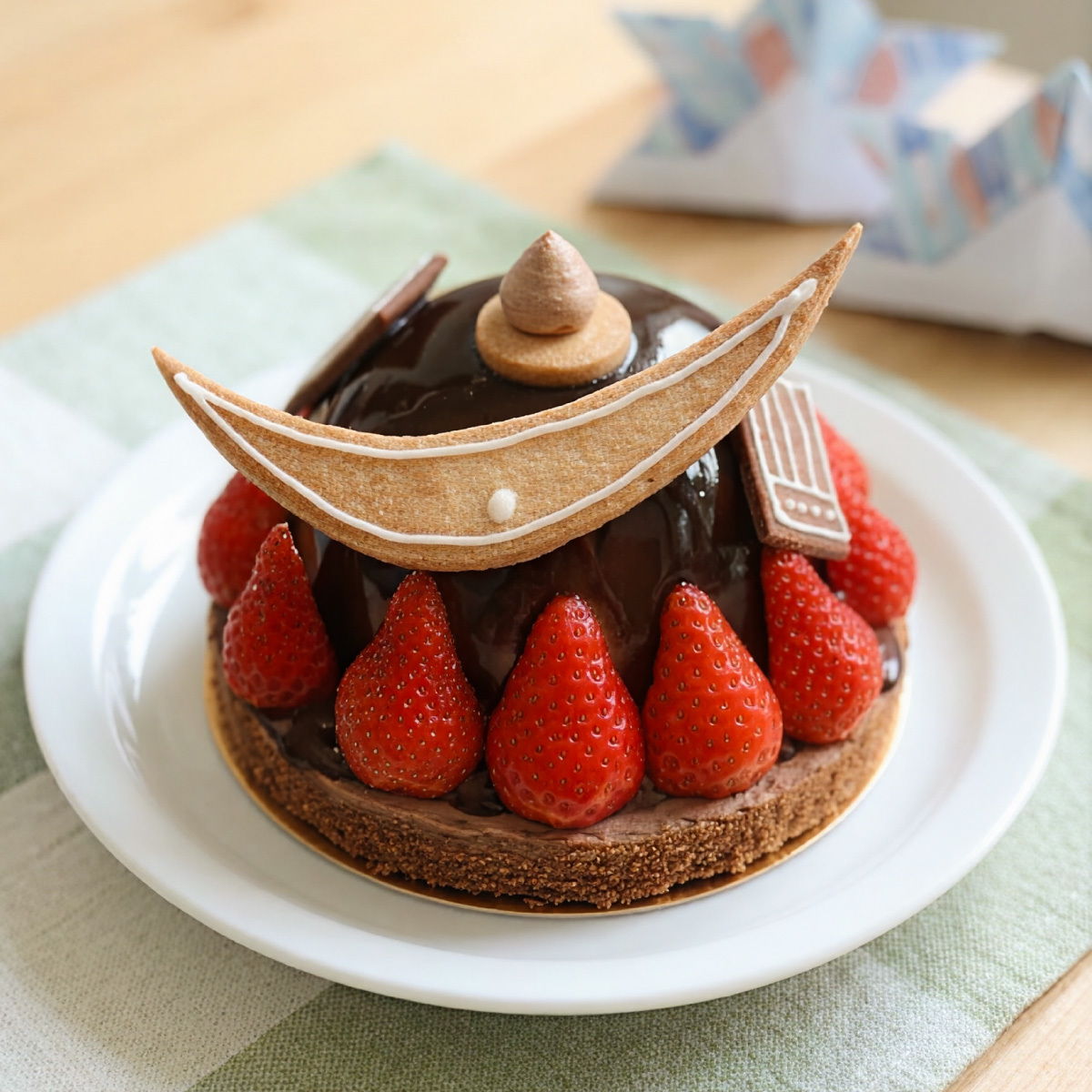 【 兒 童 節 限 定 】日本武士頭盔蛋糕