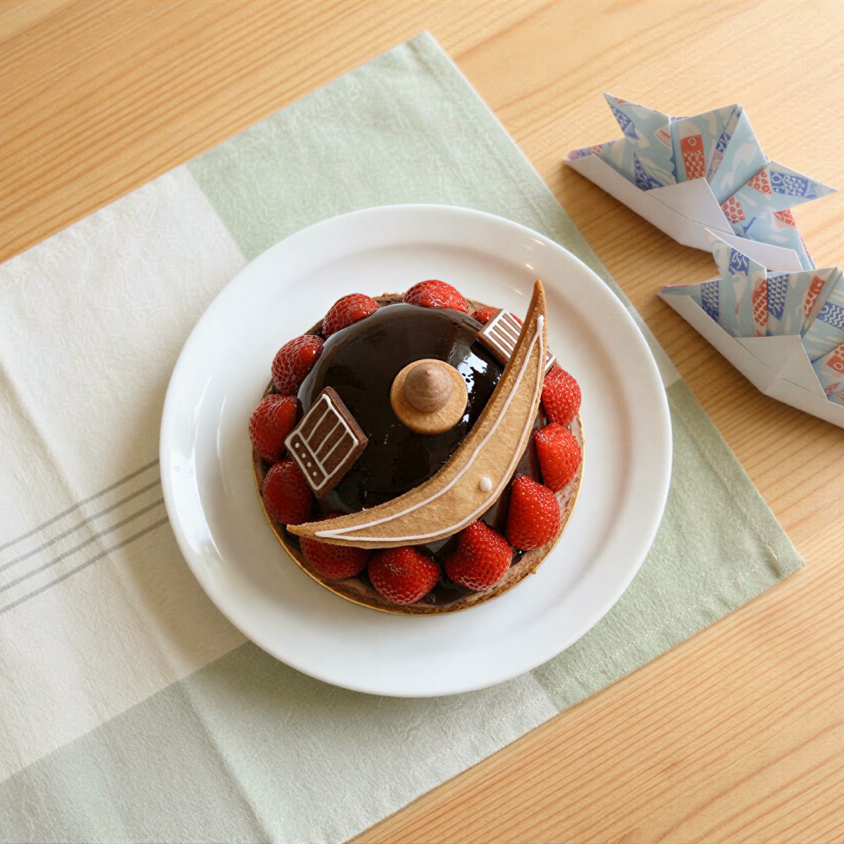 【 兒 童 節 限 定 】日本武士頭盔蛋糕