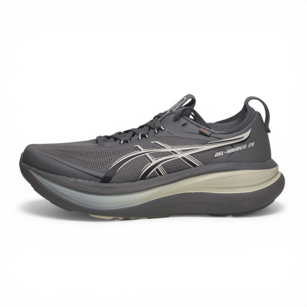 ASICS 慢跑鞋 GEL-NIMBUS 28  灰色 彈力 頂級跑鞋 男 1011C268021