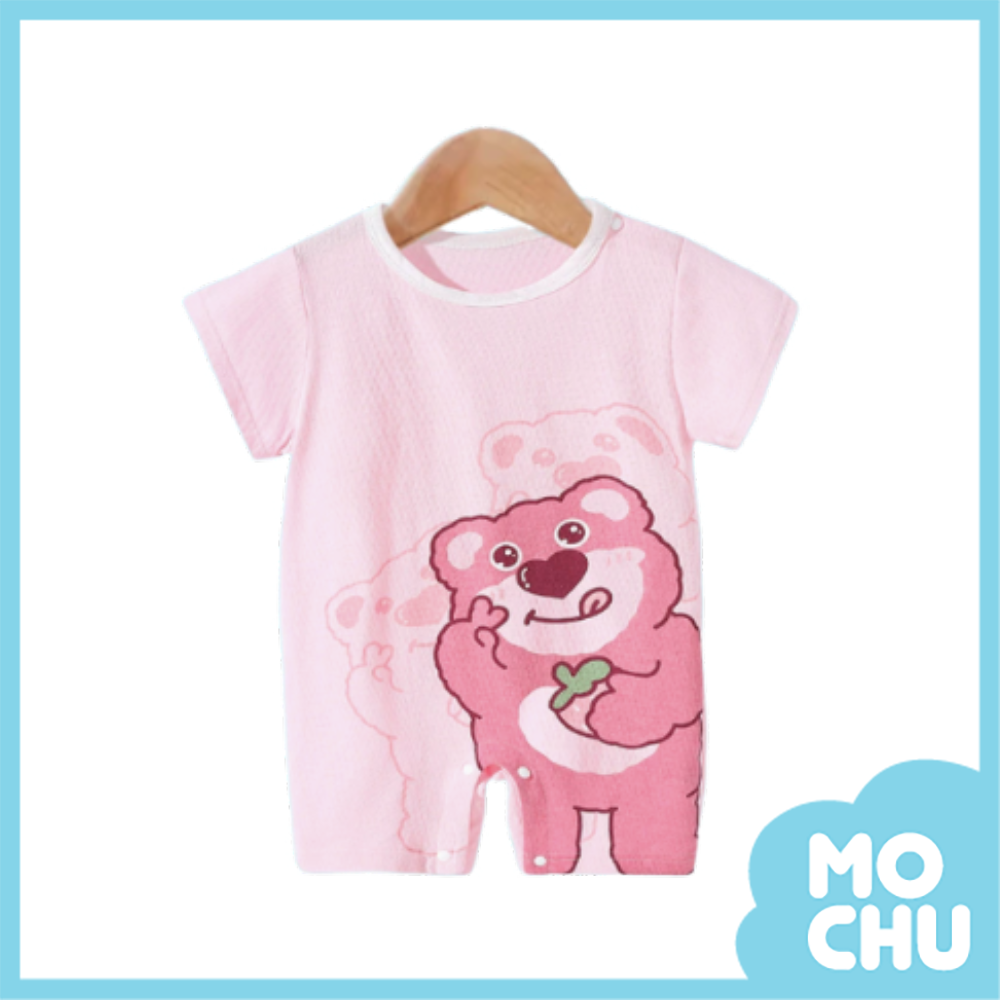 莓煩惱薄款短袖連身衣