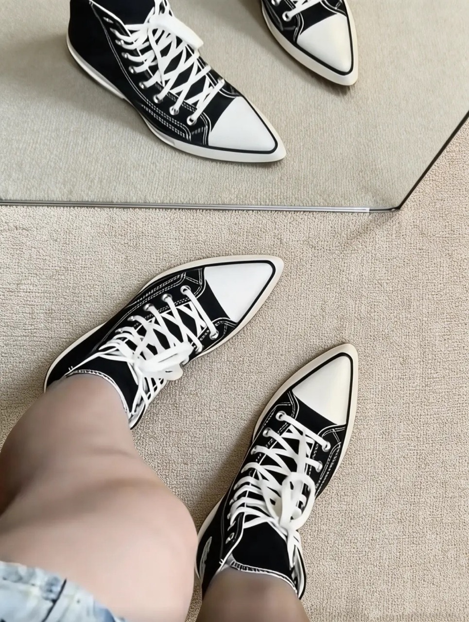 CONVERSE CHUCK 70 DE LUXE POINTED HI 尖頭鞋 高跟鞋 黑色 黑奶油 奶油白 米色 焦糖底 女鞋 A13016C / 預購