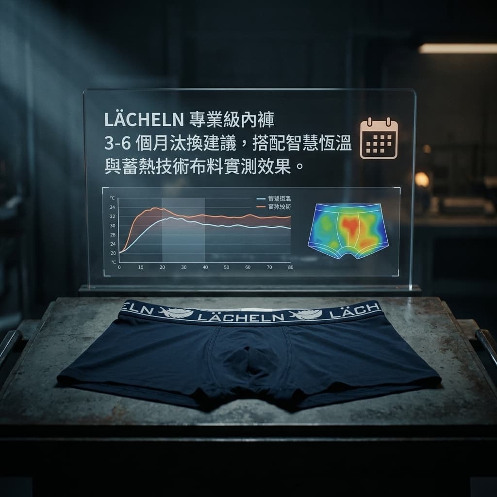 LÄCHELN 專業級內褲全攻略：包含 3-6 個月汰換建議、智慧恆溫與蓄熱布料實測、以及正確洗滌步驟。