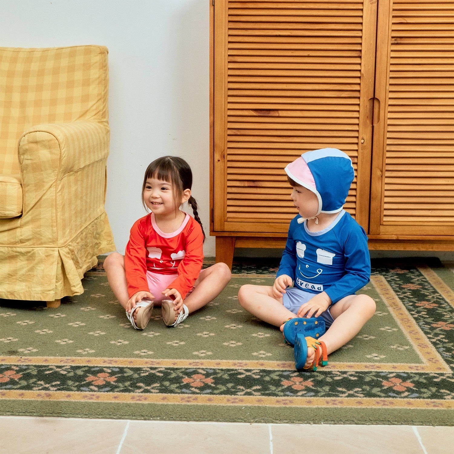 兩件式長袖短褲泳裝