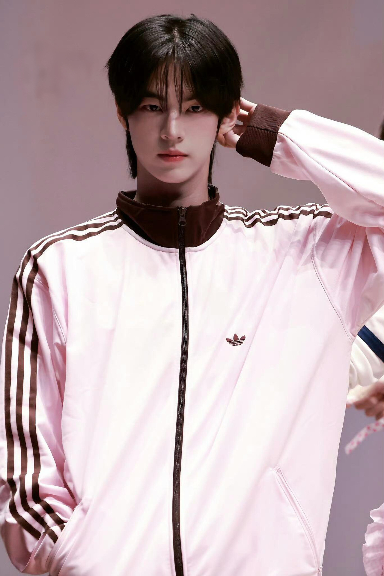 adidas 韓國限定粉紅外套