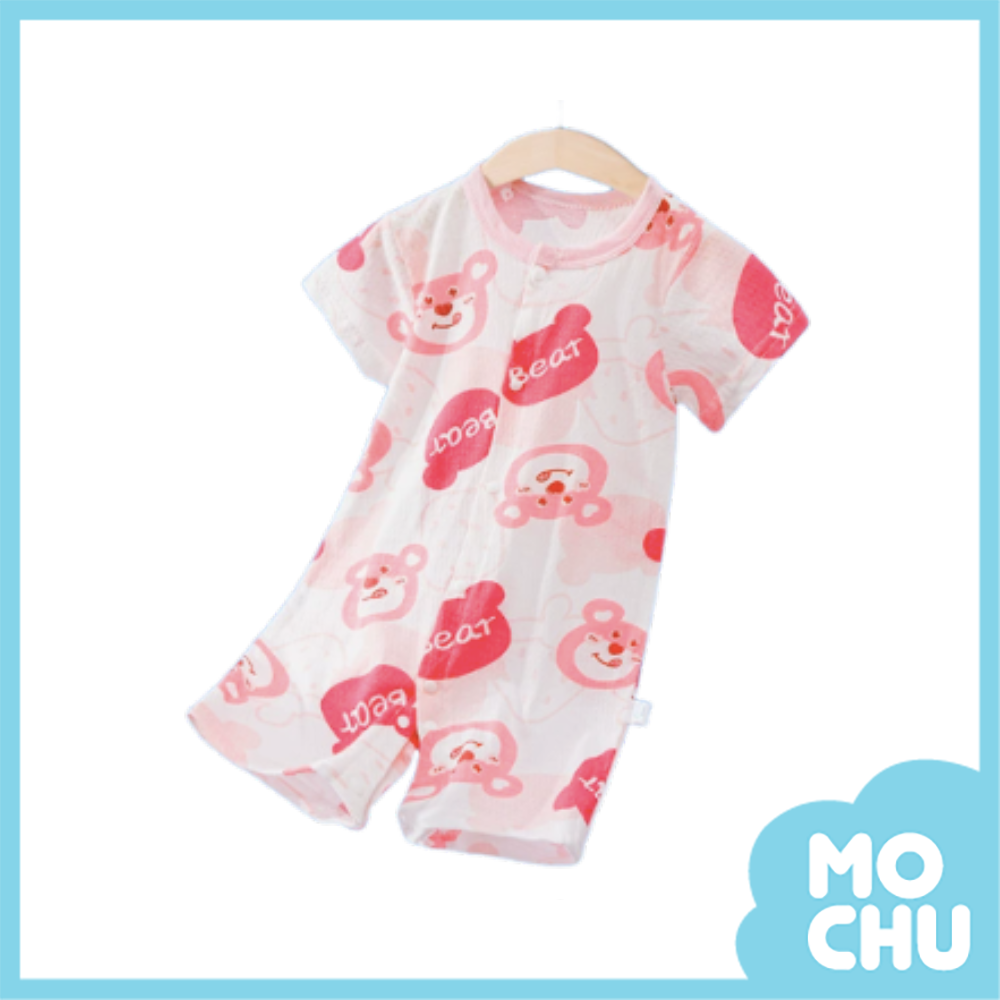 草莓甜心薄款短袖連身衣