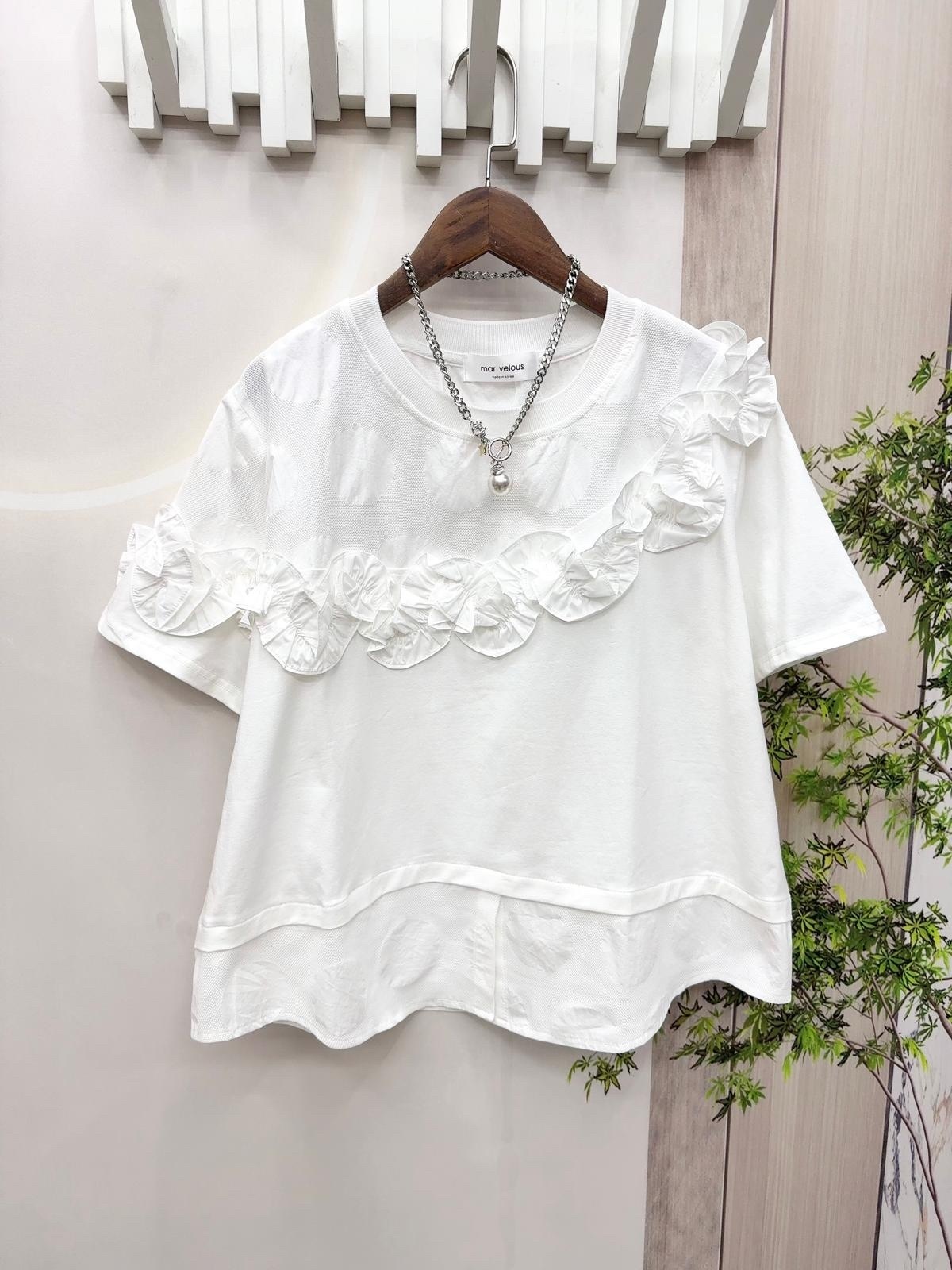 Mar 波鞋點拼ruffle top ~151F