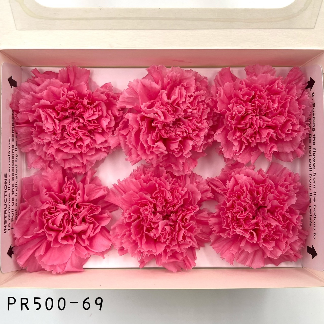 哥倫比亞 VERMEILLE 不凋康乃馨(6朵) PR500-69