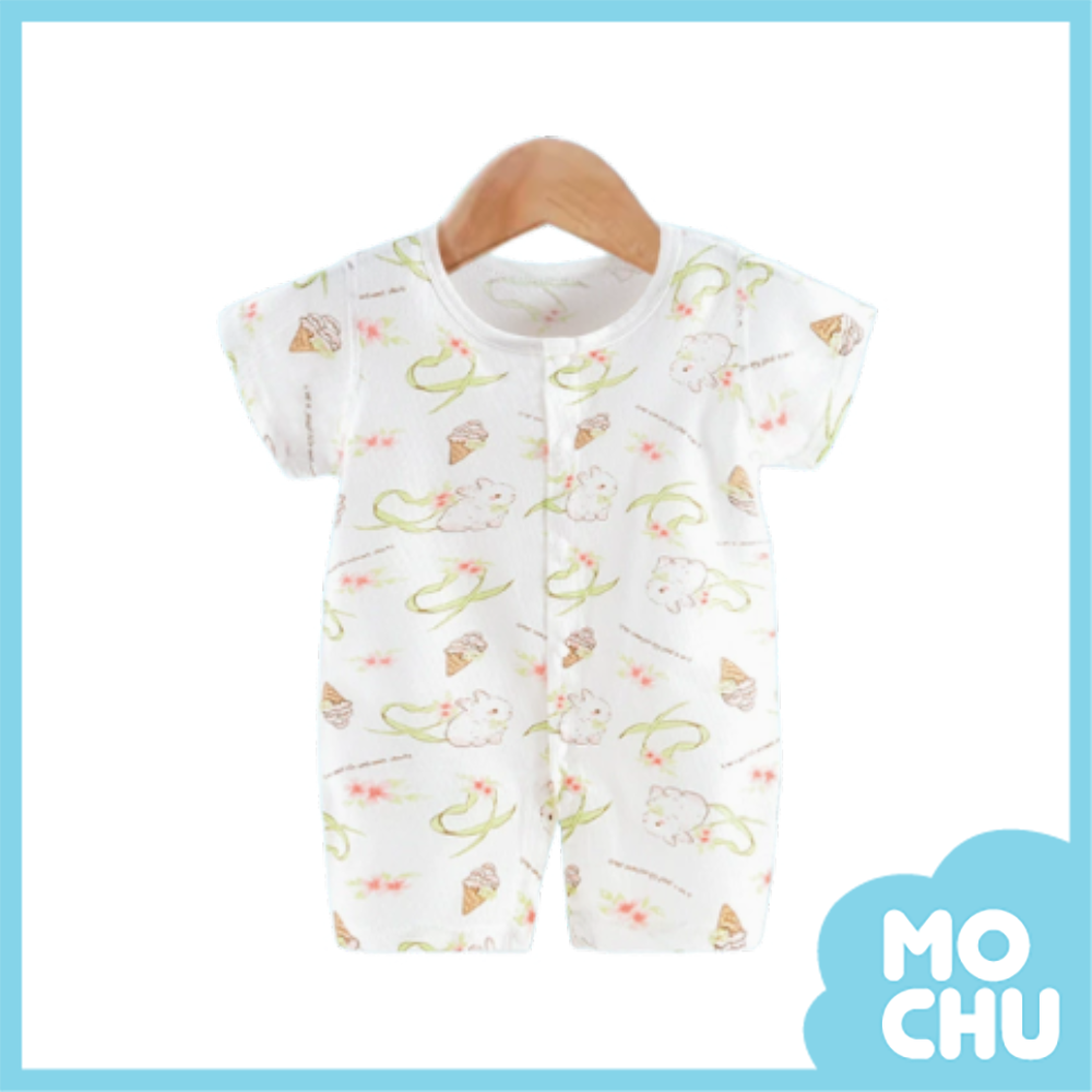 天使兔薄款短袖連身衣