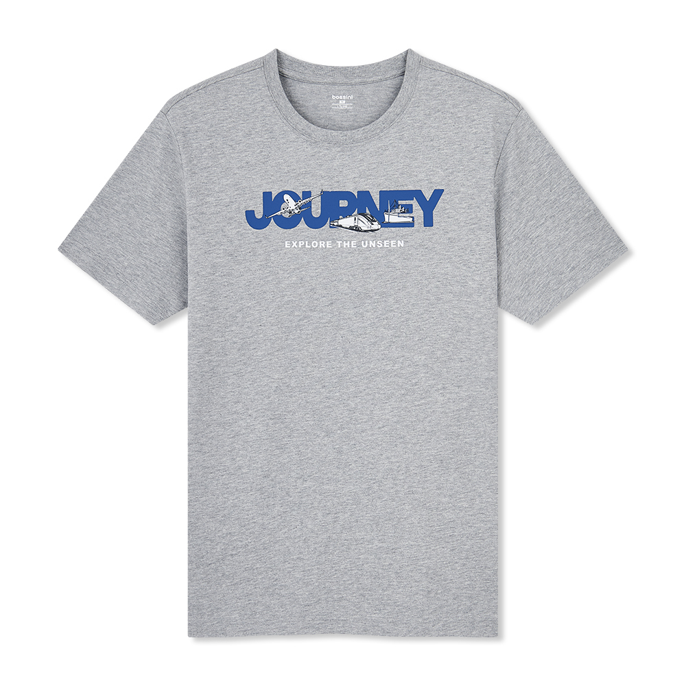 Men Print Short Sleeves Tee