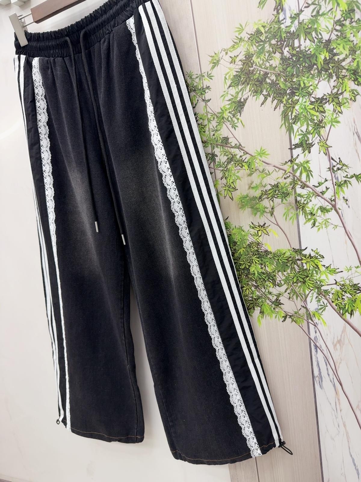 Mar 拼lace 邊洗水牛仔褲～151J