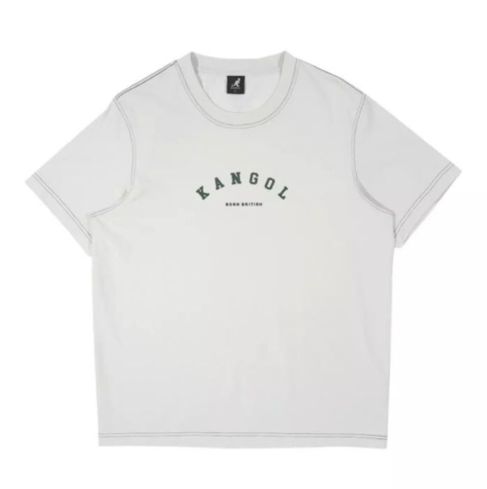 KANGOL 短T 灰綠 經典 圓領T 短袖 中性 6525100200
