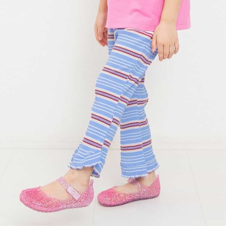 日本 90-140 柔和羅紋喇叭長褲 4色