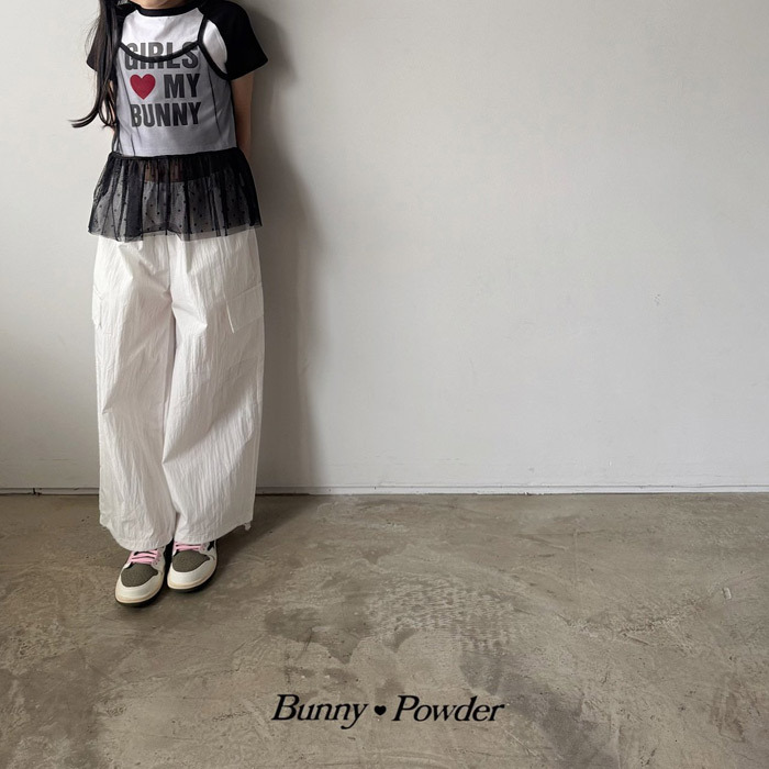 正韓夏BUNNY POWDER 親子裝_三色滑板工裝褲