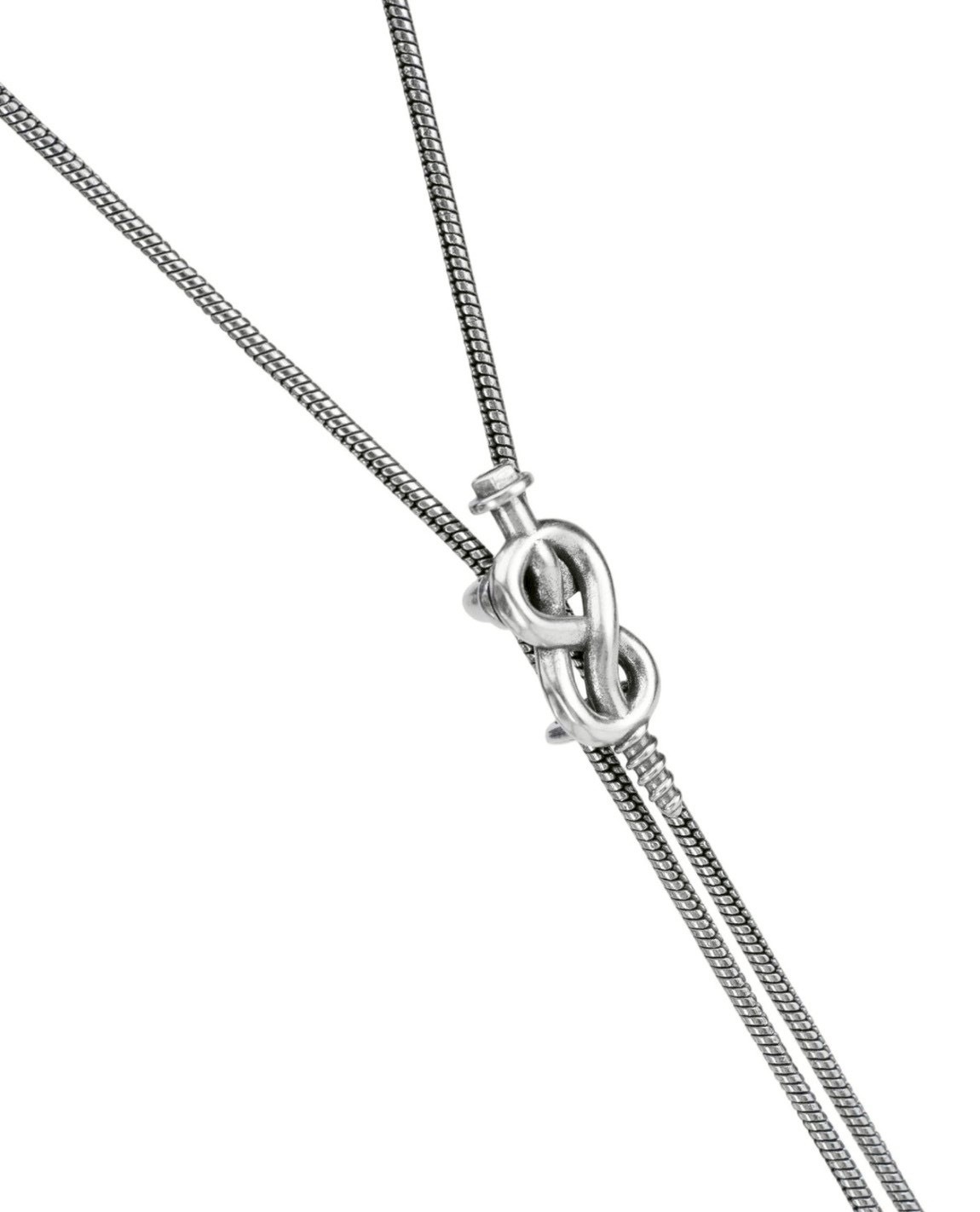 RECOVERY 螺旋結無限保羅領帶 (古銀)