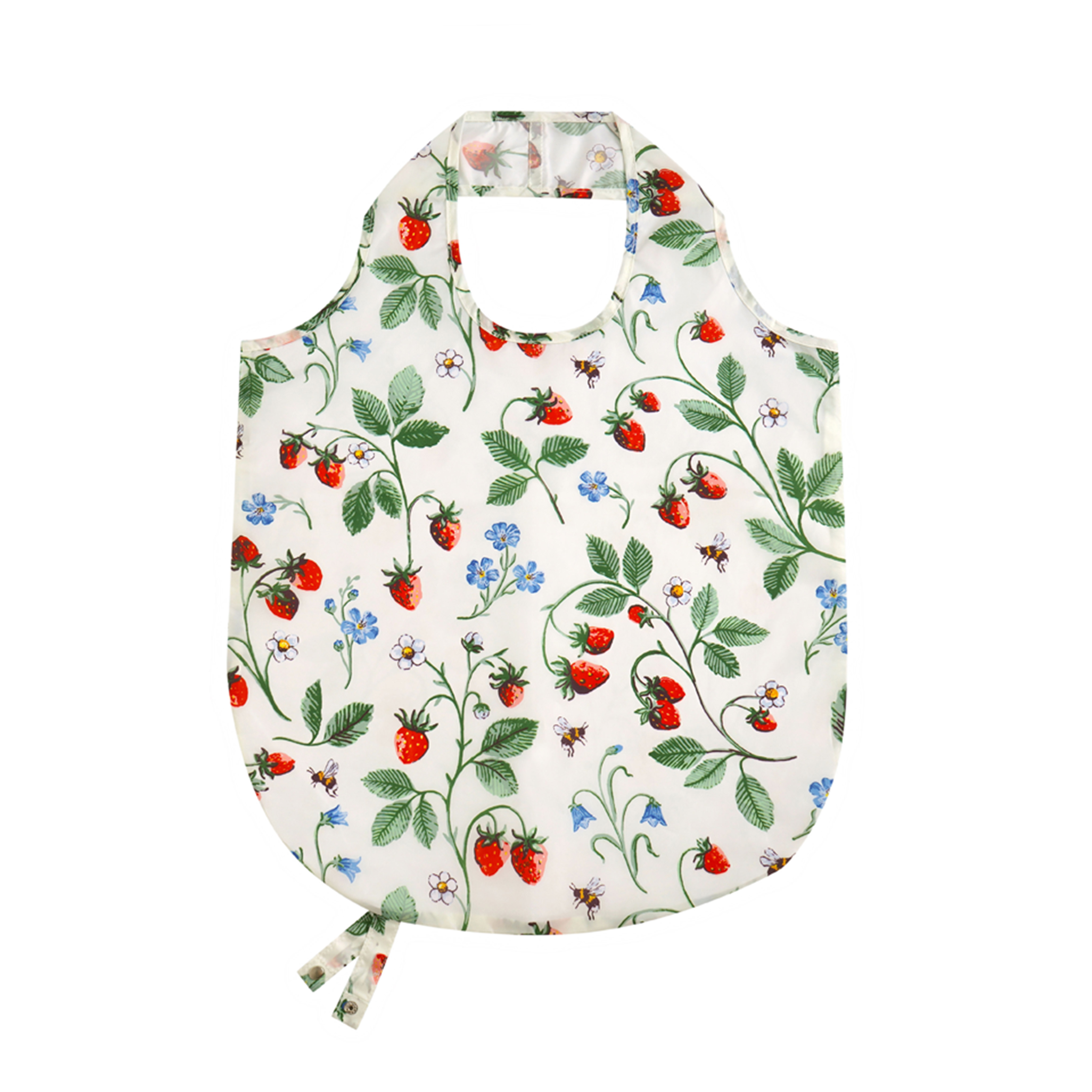 摺疊環保購物袋-Strawberry Patch