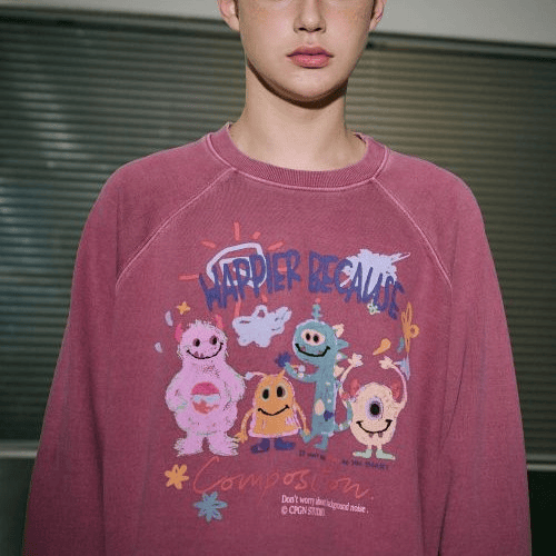 CPGN STUDIO｜Happy Day Pigment Sweatshirt [3 colors]