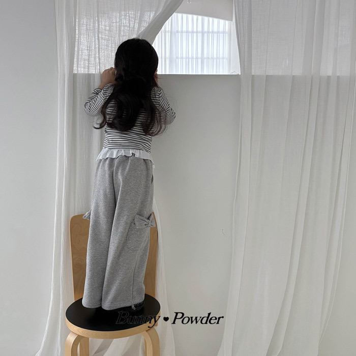 正韓夏BUNNY POWDER 兩色點點荷葉邊背心