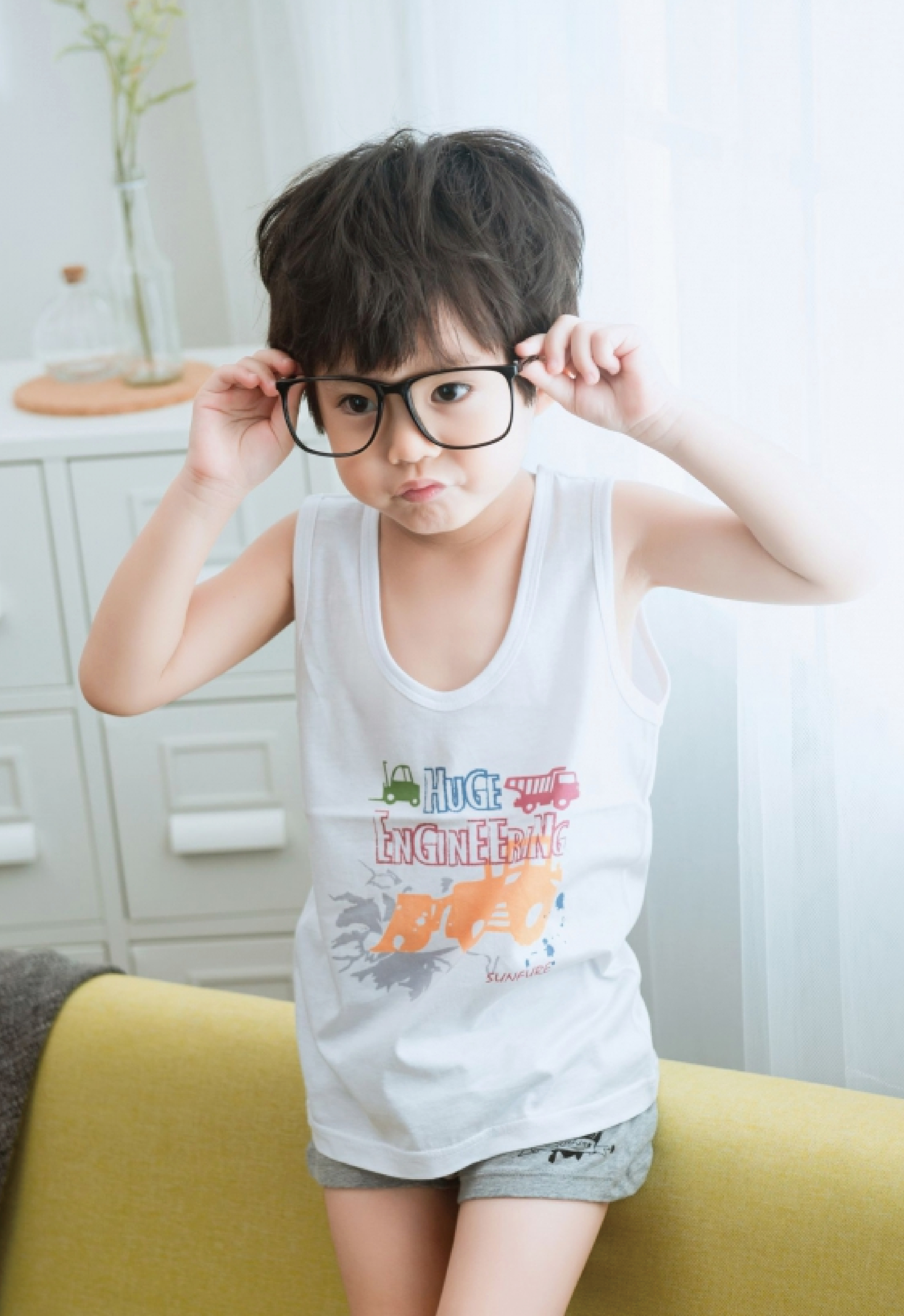 小三福 三福 100%純棉兒童單面小背心 白印 4/3~4/7 買一送一