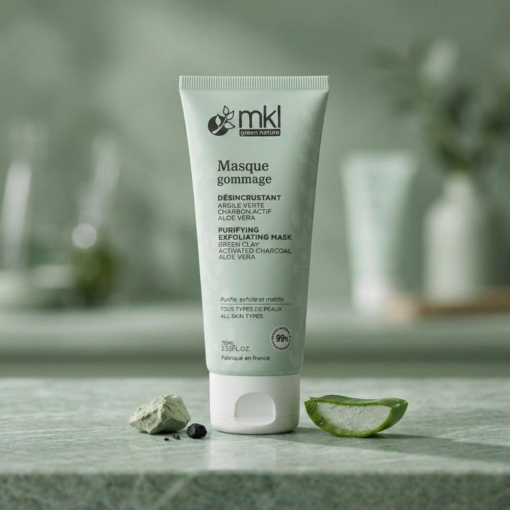 有機認證 綠泥活性碳 淨化去角質面膜 75ml