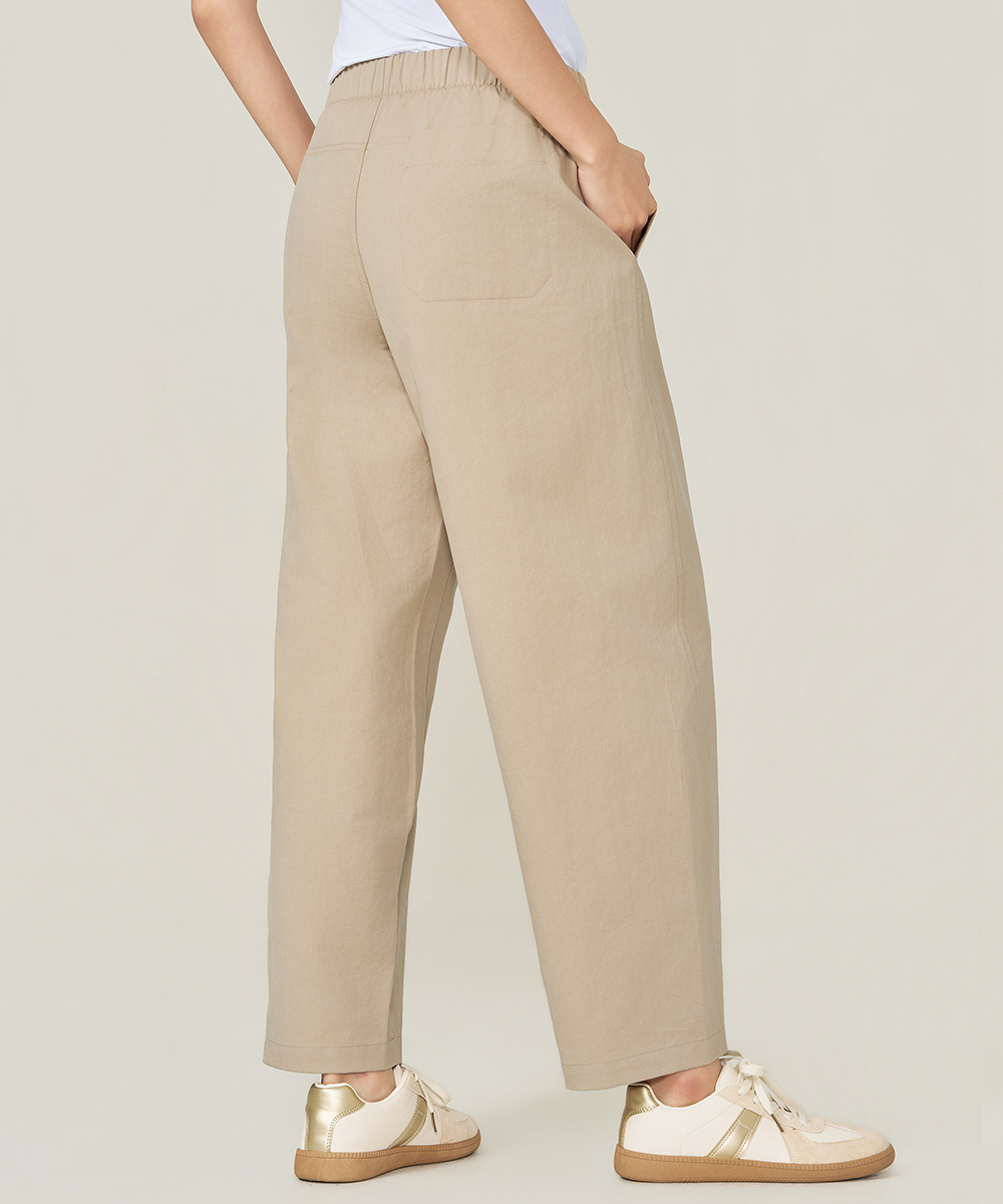 YA系列 休閒棉質女繭型長褲 UE0K2526