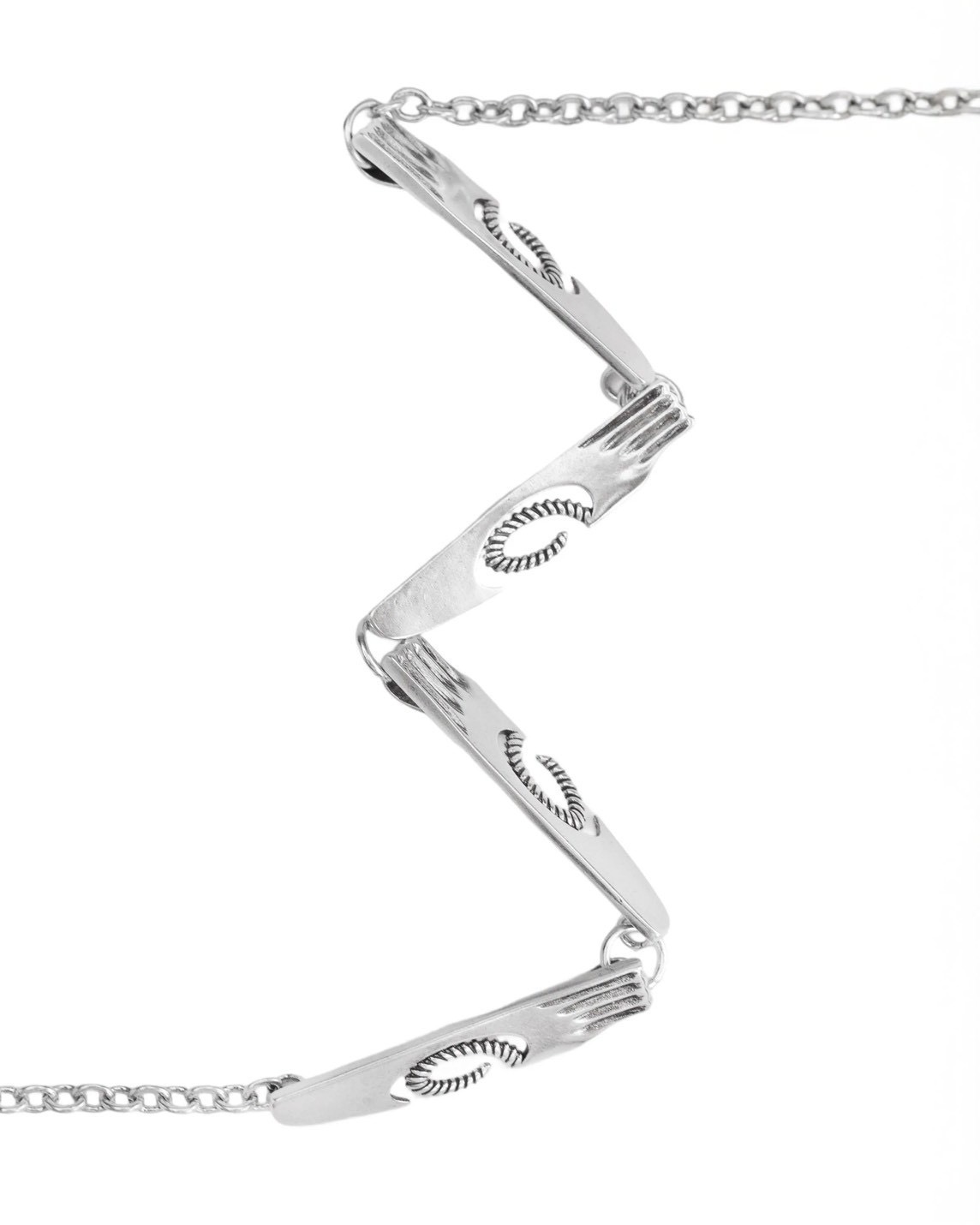 RECOVERY 失能刀子粗短項鍊 (古銀)