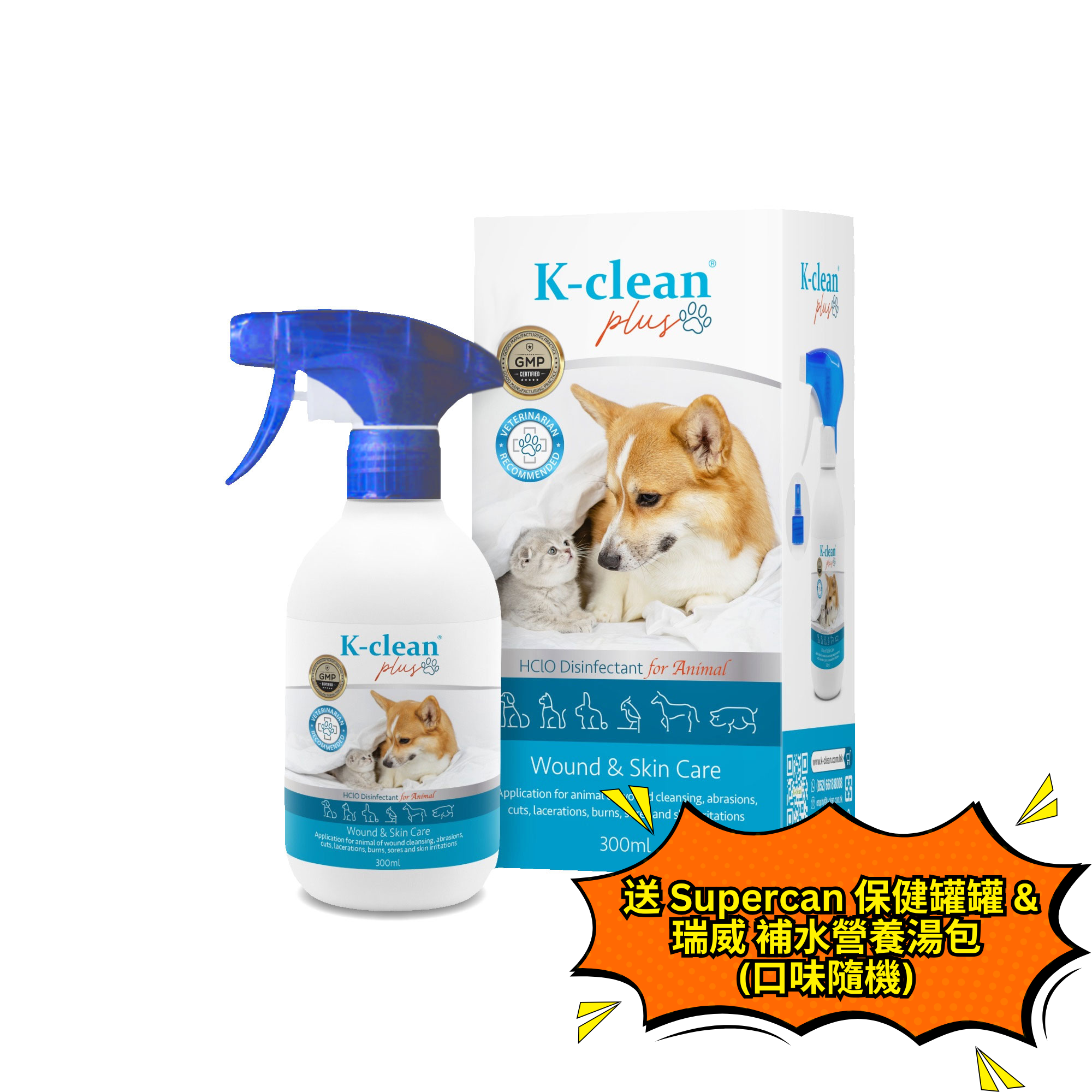 K-clean Plus 寵物神仙水300毫升裝