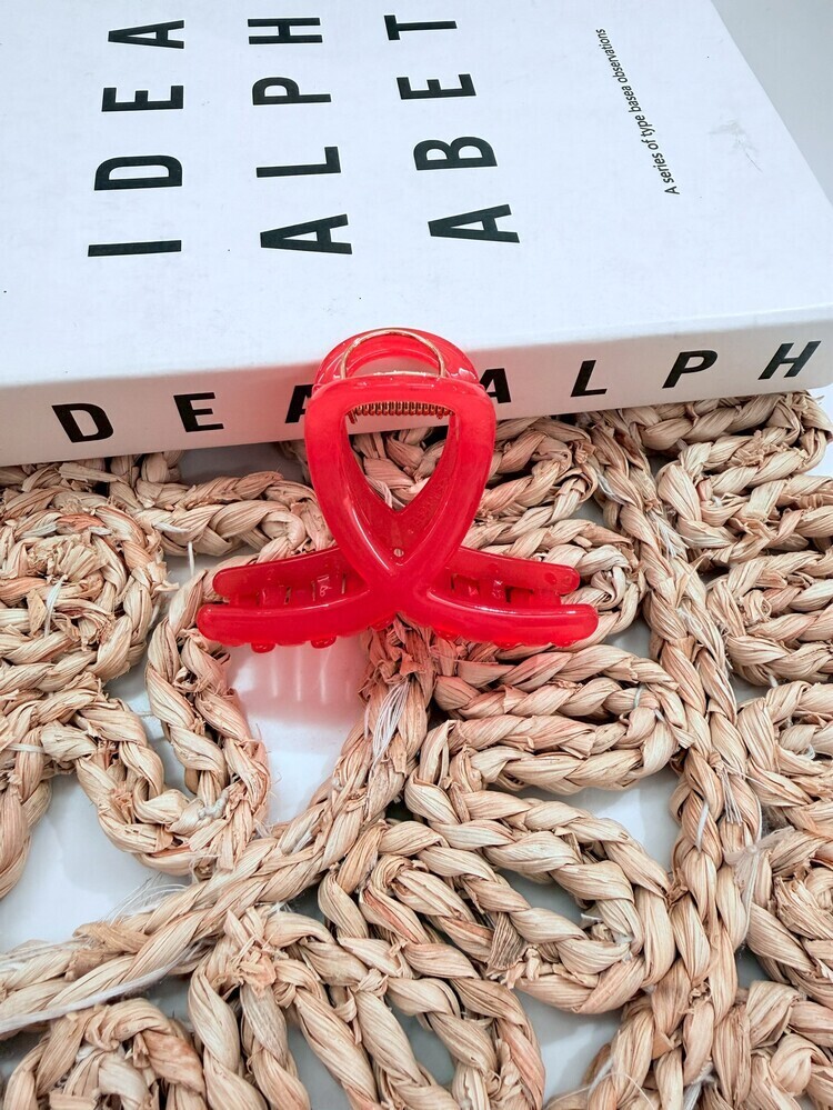 『GD』素色果凍感扭結抓夾