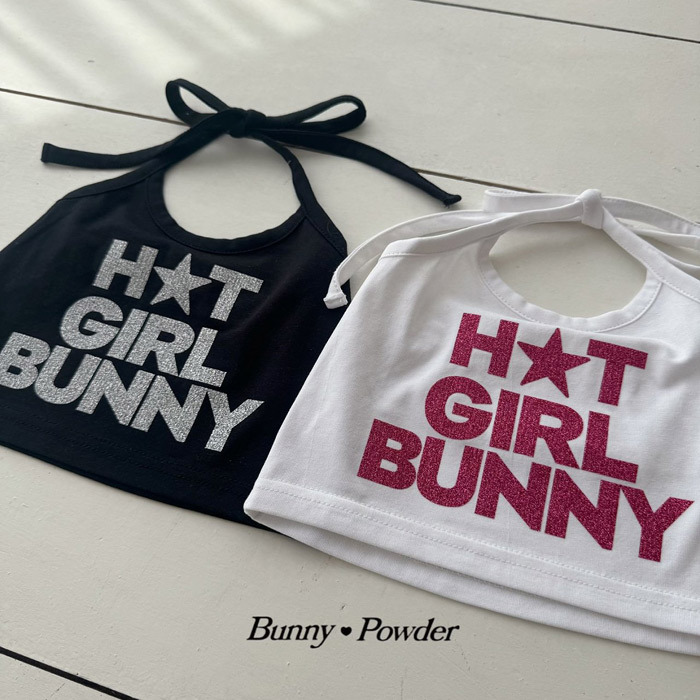 正韓夏BUNNY POWDER 兩色甜辣女孩綁帶背心