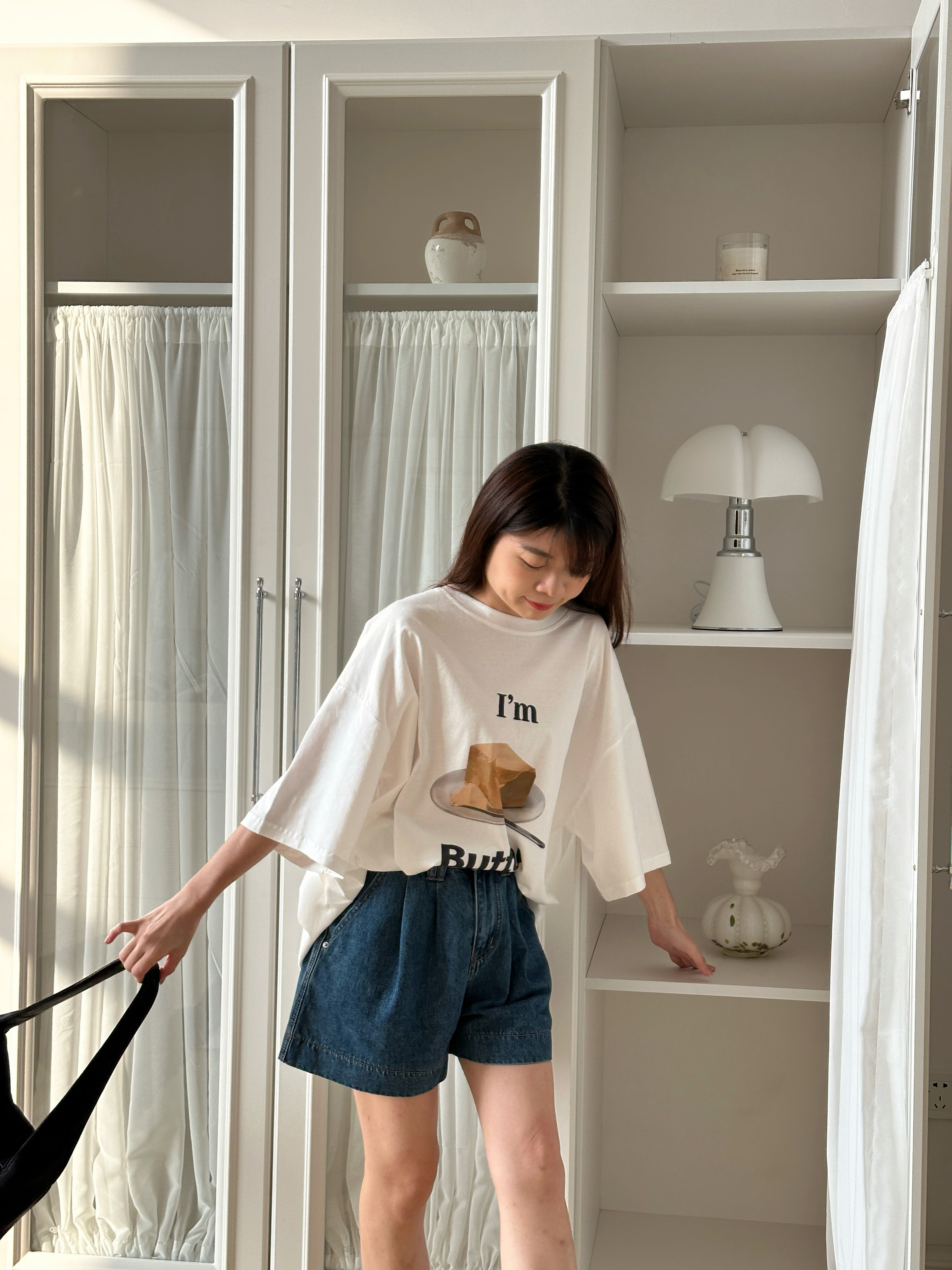 Butter Oversized Tee White-2651TSWHI