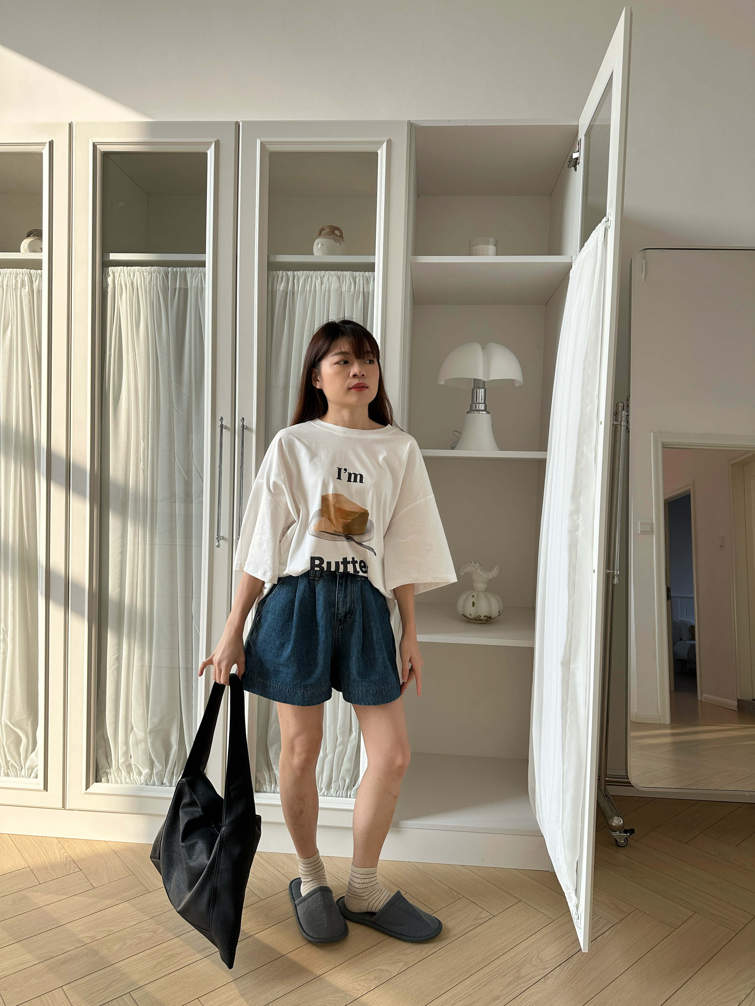 Butter Oversized Tee White-2651TSWHI