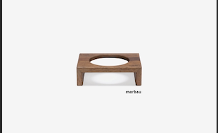 BRIDGE.DOG 單口原木碗架 TOY 6CM（ 印尼菠蘿格木）