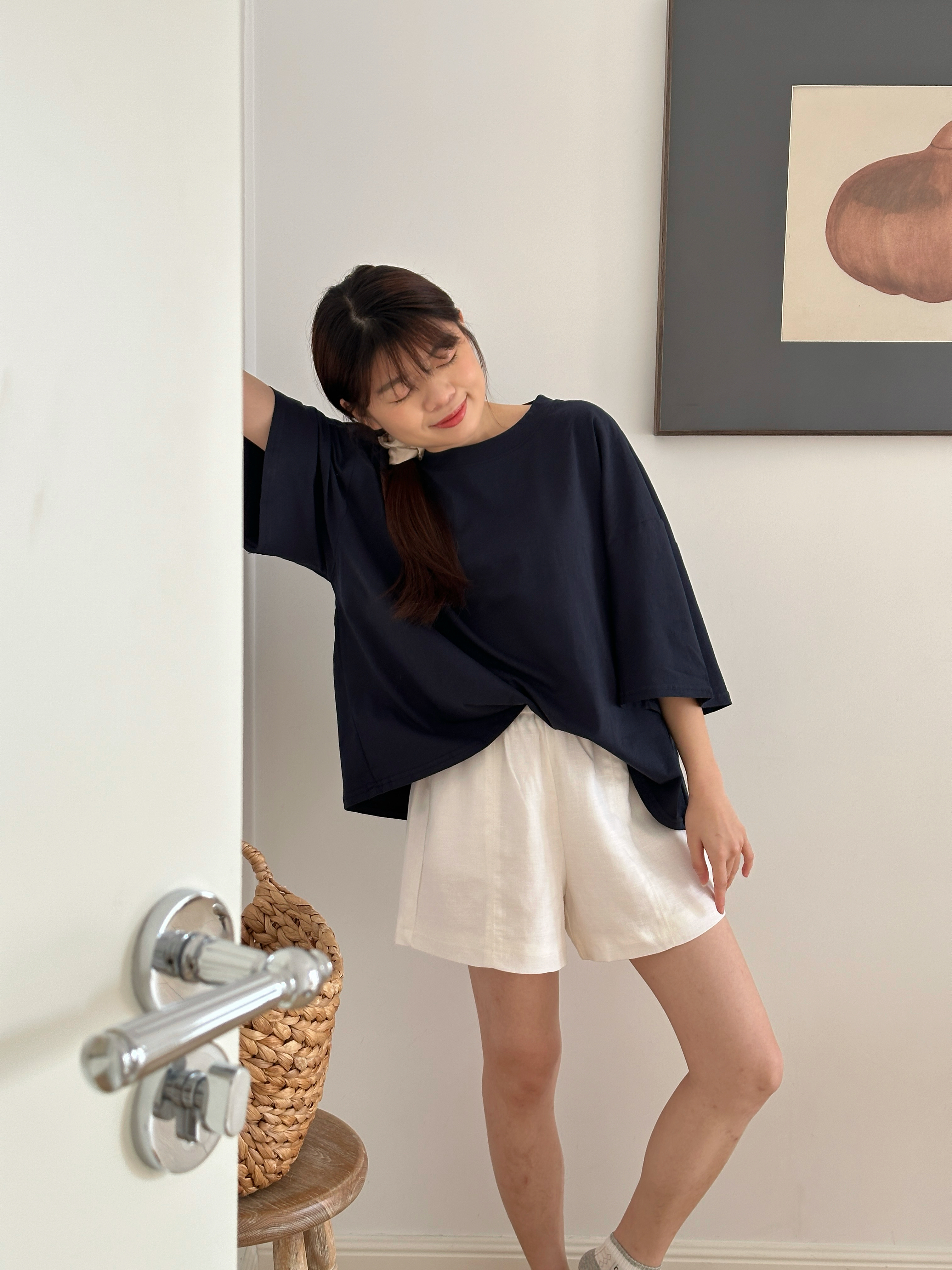 Kelyn Relaxed Tee Navy-2649TSNAV