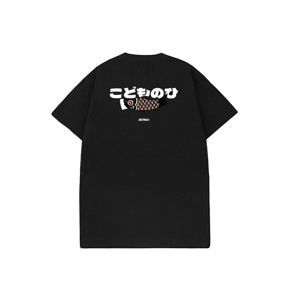 XCTRL 子供的日短T-黑(日本兒童節限定)