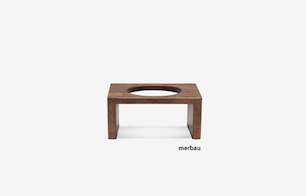 BRIDGE.DOG 單口原木碗架 TOY 9CM（印尼菠蘿格木）