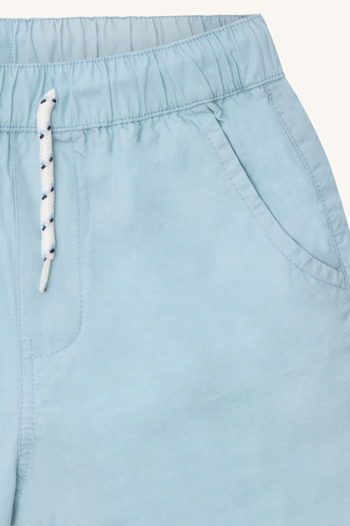 〖 Hust & Claire 〗水藍拉繩口袋短褲