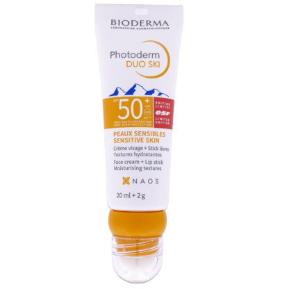 Bioderma 高效滑雪專用二合一防曬 SPF 50+ 20ml (霜 +唇膏)