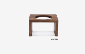 BRIDGE.DOG 單口原木碗架 TOY 12CM (印尼菠蘿格木）